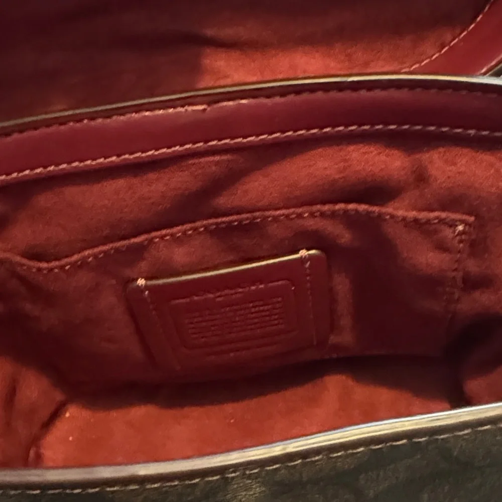 Coach Crossbody Bag in Brown and Peach only used once to a game - Picture 10 of 16